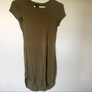 Olive green bodycon dress